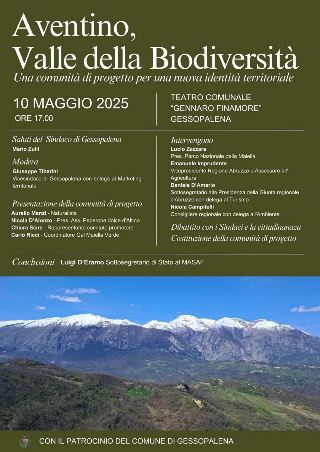Abruzzo - Nasce "Aventino Valle della Biodiversità", incontro a Gessopalena il 10 maggio